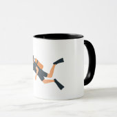Mug Plongée en scaphandre autonome (Devant droit)