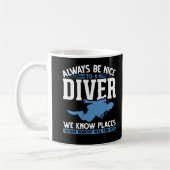 Mug Plongée Funny Diver Plongée (Gauche)