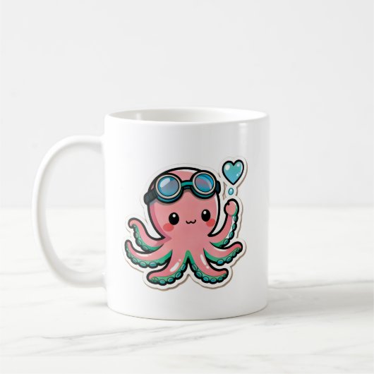 Mug Plongée Kawaii (Gauche)