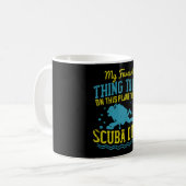 Mug Plongée - Ma chose préférée est la plongée en scap (Devant gauche)
