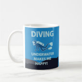 Mug Plongée Plongée en scaphandre autonome Plongeur so (Gauche)