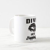 Mug Plongée Plongée Plongée Plongée Mer Drôle Idée cad (Devant gauche)