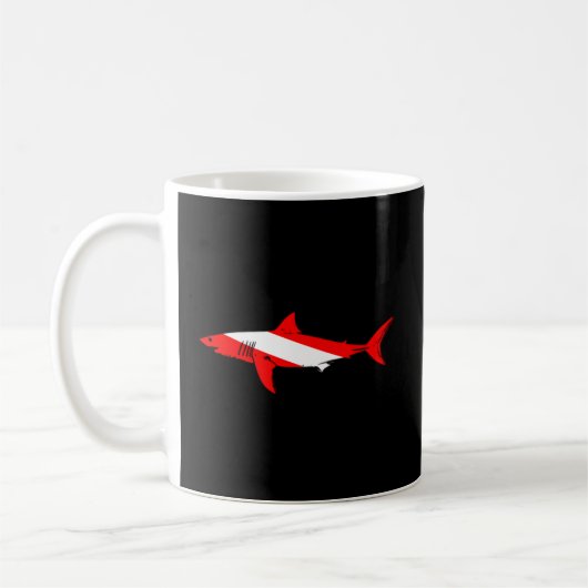 Mug Plongée Requin Plongée Plongée Pour Plongeur (Gauche)
