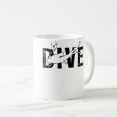Mug Plongée Scaphandre Plongeur (Devant droit)