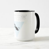 Mug Plongée sous-marine géométrique Plage de plongée s (Devant droit)