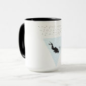 Mug Plongée sous-marine géométrique Plage de plongée s (Devant gauche)