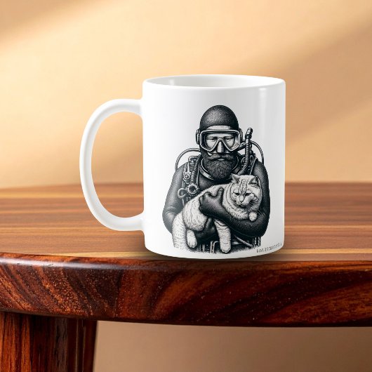 Mug Plongée sous-marine papa chat