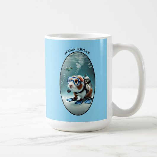 Mug Plongée sous-marine plongée Guinée Pig avec réserv (Droite)