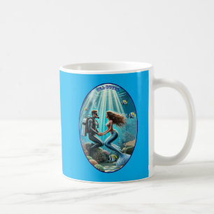 Mug Plongée vintage avec plongée sous-marine avec un U