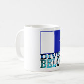 Mug plongeur au-dessous de bleu (Devant gauche)