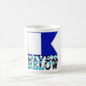 Mug plongeur au-dessous de bleu (Centre)