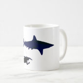 Mug Plongeur autonome et requin (Devant droit)