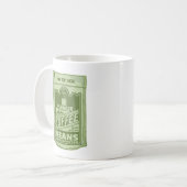 Mug Plongeur café pop art emballage alimentaire illust (Devant gauche)