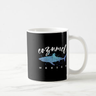 Mug Plongeur de requin de Cozumel Mexique Vacances de