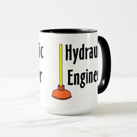 Mug Plongeur de toilettes de l'ingénieur hydraulique (Devant droit)