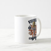 Mug Plongeur profond vintage (Devant droit)