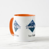 Mug Plongeur rétro Scuba Plongée école Océan Vintage (Devant gauche)