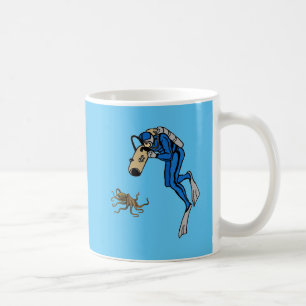 Mug Plongeur vintage de la SCUBA photographiant une po