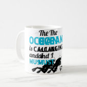 Mug Plongeurs de plongée en scaphandre drôles (Devant gauche)
