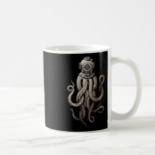 Mug Plongeurs en mer profonde vintage Cthulhu Octopus