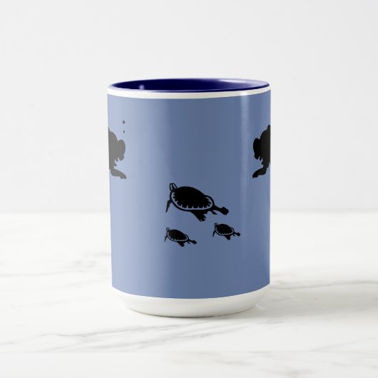 Mug - Plongeurs et tortues (Centre)