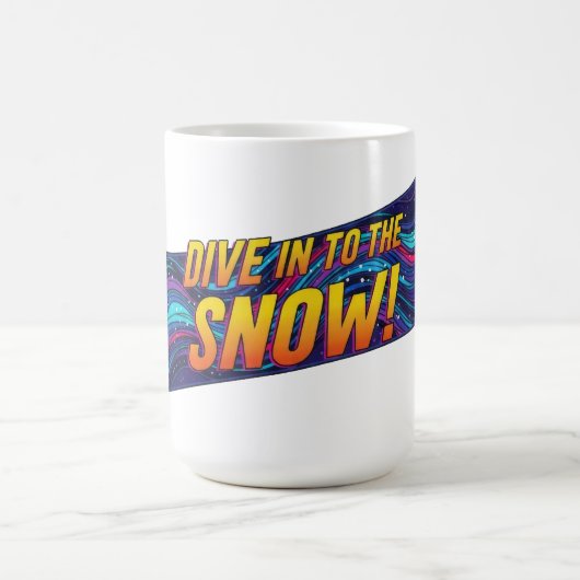 Mug Plongez dans le snowboard de neige (Centre)