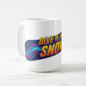 Mug Plongez dans le snowboard de neige (Devant gauche)