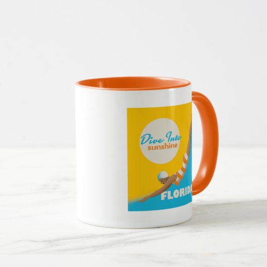 Mug Plongez Dans Le Soleil | Floride (Devant droit)