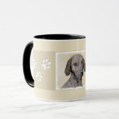 Mug Plott Peinture - Cute Original Chien Art (Devant gauche)
