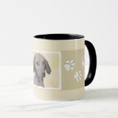 Mug Plott Peinture - Cute Original Chien Art (Devant droit)