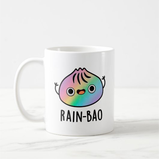 Mug Pluie-bao Funny Arc-en-ciel Dimsum Bao Pun (Gauche)