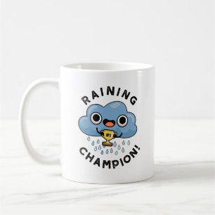 Mug Pluie Champ Funny Pluie Météo Pluie Nuage Pun