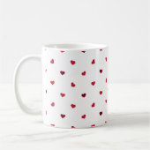 Mug Pluie de cadeau mignon de coeurs minuscules de (Gauche)