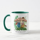Mug Pluie de champignons de la famille de la chouette (Gauche)