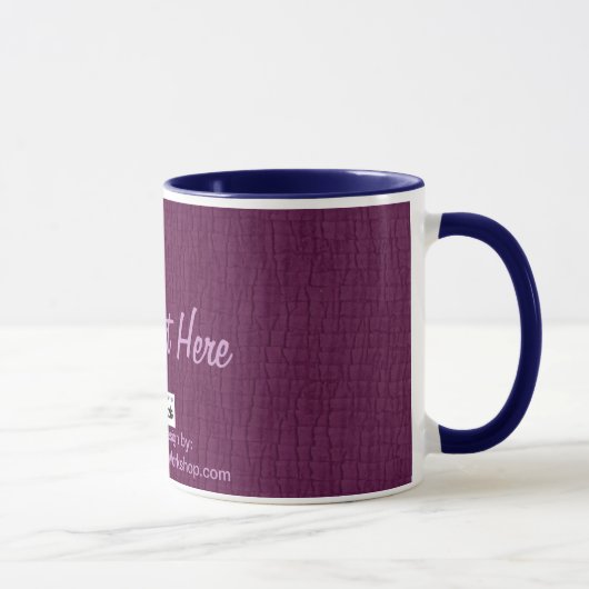Mug Plum de base, votre texte ici (Droite)