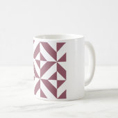 Mug Plum Geometric Deco Cube Pattern (Devant droit)