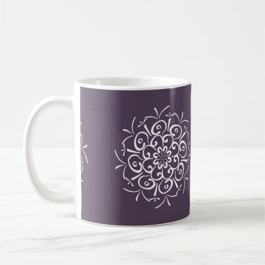 Mug Plum Mandala (Gauche)