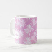 Mug Plum Motif de silhouette de palmier hawaïen ID1093 (Devant gauche)
