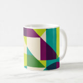 Mug Plum Teal Geometric Abstract (Devant droit)