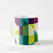 Mug Plum Teal Geometric Abstract (Devant gauche)