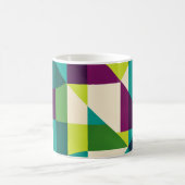 Mug Plum Teal Geometric Abstract (Centre)