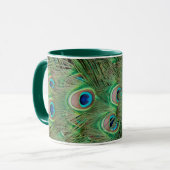 Mug plumage de paon (Devant gauche)