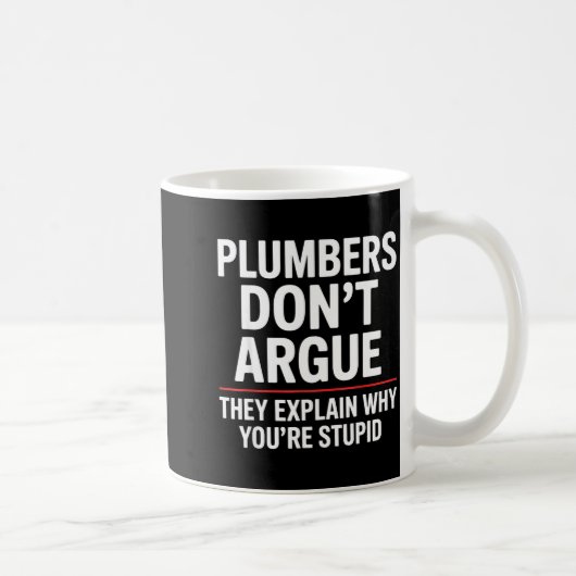 Mug Plumber Art For Men Women Plumbing Pefitter Plumbe (Droite)