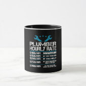 Mug Plumber installer fitter Funny Hourly Rate vend id (Centre)