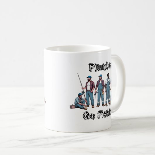 Mug Plumbers Go Fishing (Devant droit)