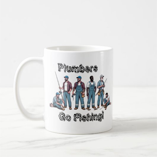 Mug Plumbers Go Fishing (Gauche)