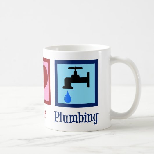 Mug Plumbing Peace Love (Droite)