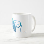 Mug Plume bleue (Devant droit)