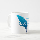 Mug Plume bleue (Devant gauche)