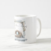 Mug Plume de nid d'oiseau à œuf bleu (Devant droit)